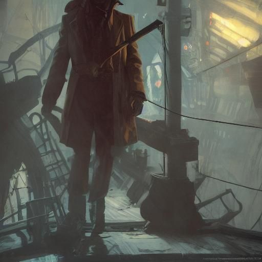 Grimdark Private Detective in Film Noir Night Watch