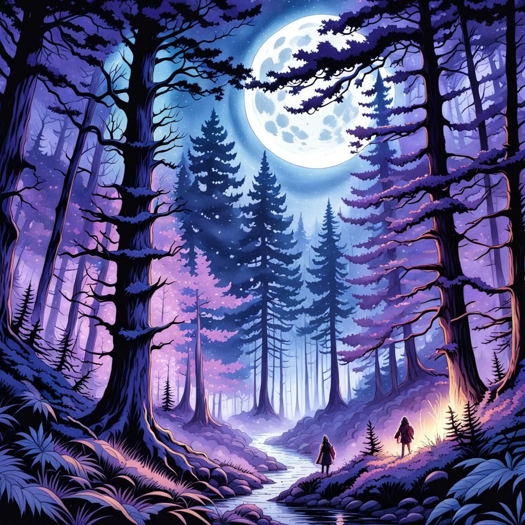 Ethereal Gothic Landscape at Twilight