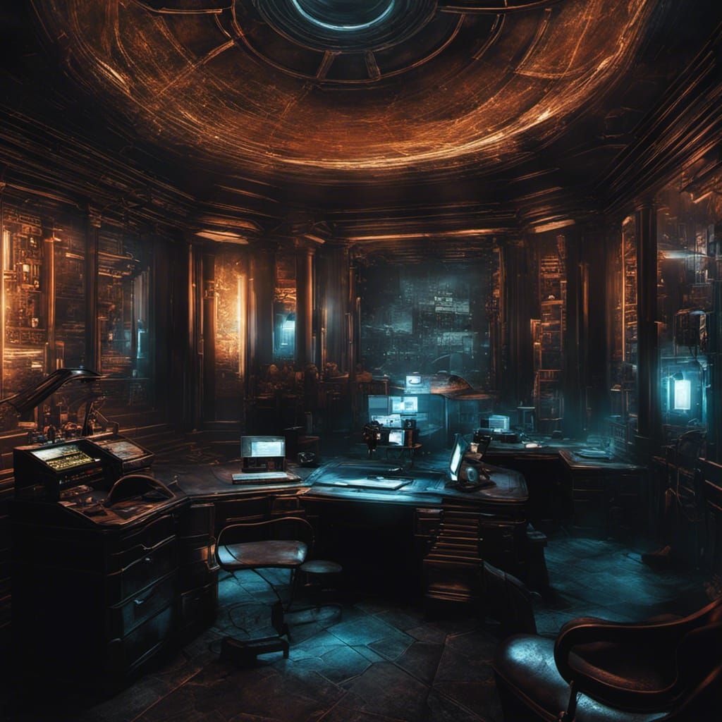 Cyberpunk Underground Lair