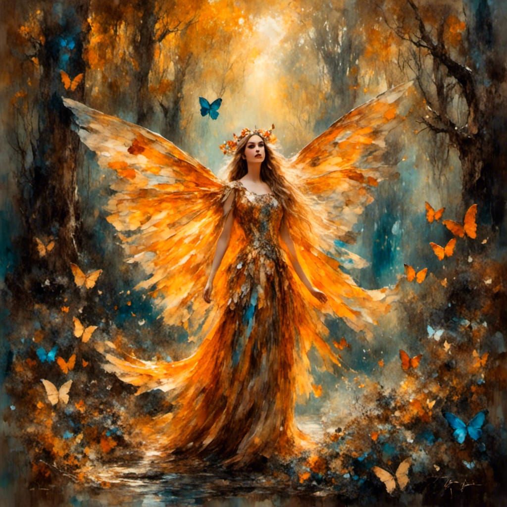 Autumn Fairy - Impressionism