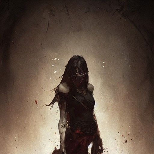 Dark Guardian Angel in a Sinister Cyberpunk Style