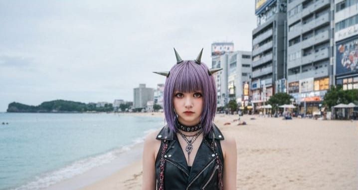 Punk Gyaru Girl: Okinawa, Shibuya, Harajuku Fusion