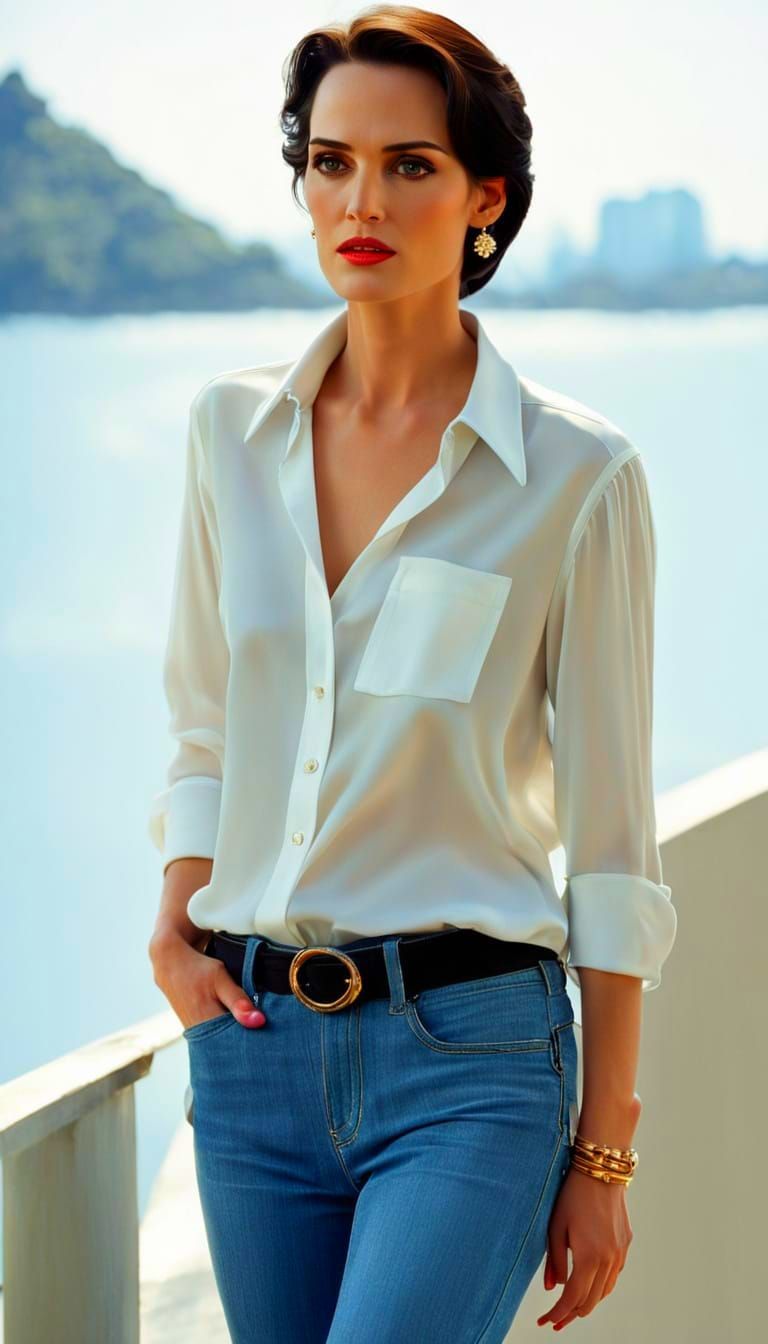 Winona Ryder in Art Deco Chic