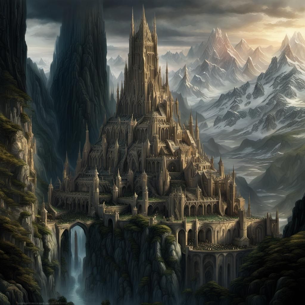 Epic Valinor Landscape in Middle Earth