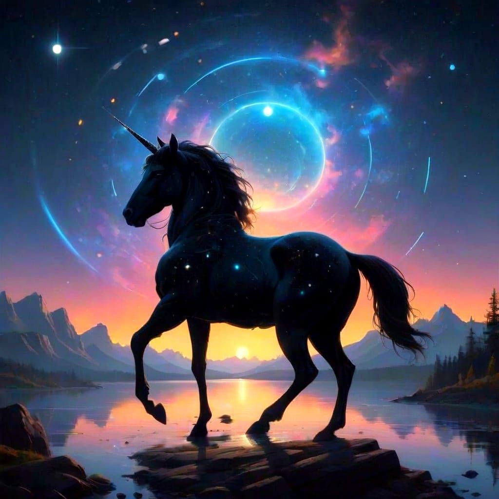 Celestial Centaur Under Starry Taurus Constellation