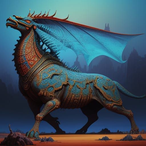 Fantastical Clay Creatures in a Beksiński-Inspired World