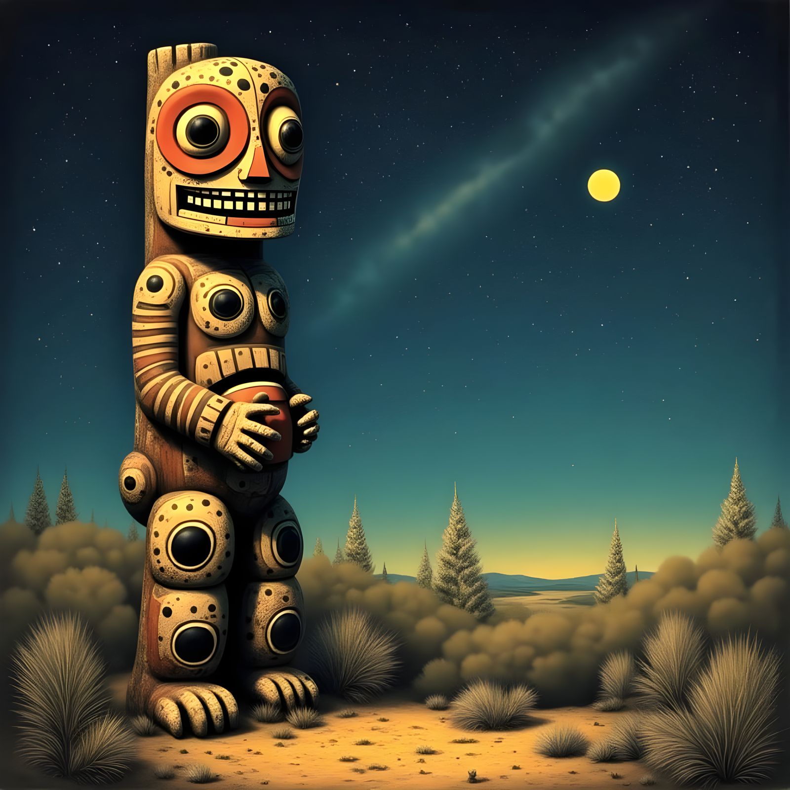 Totum Pole's Self-Portrait in a Summer of Self-Doubt