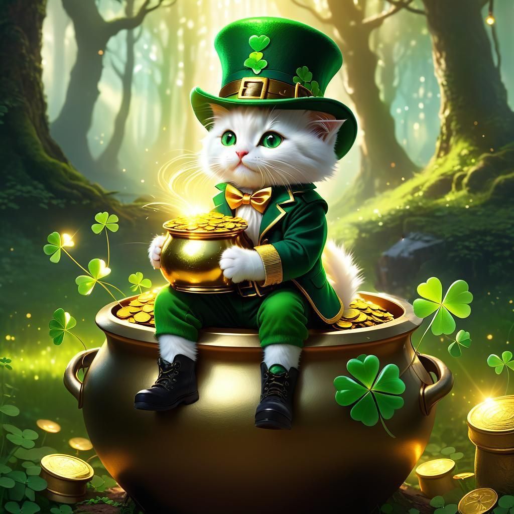 Surreal Shamrock Fantasy in Deep 3D