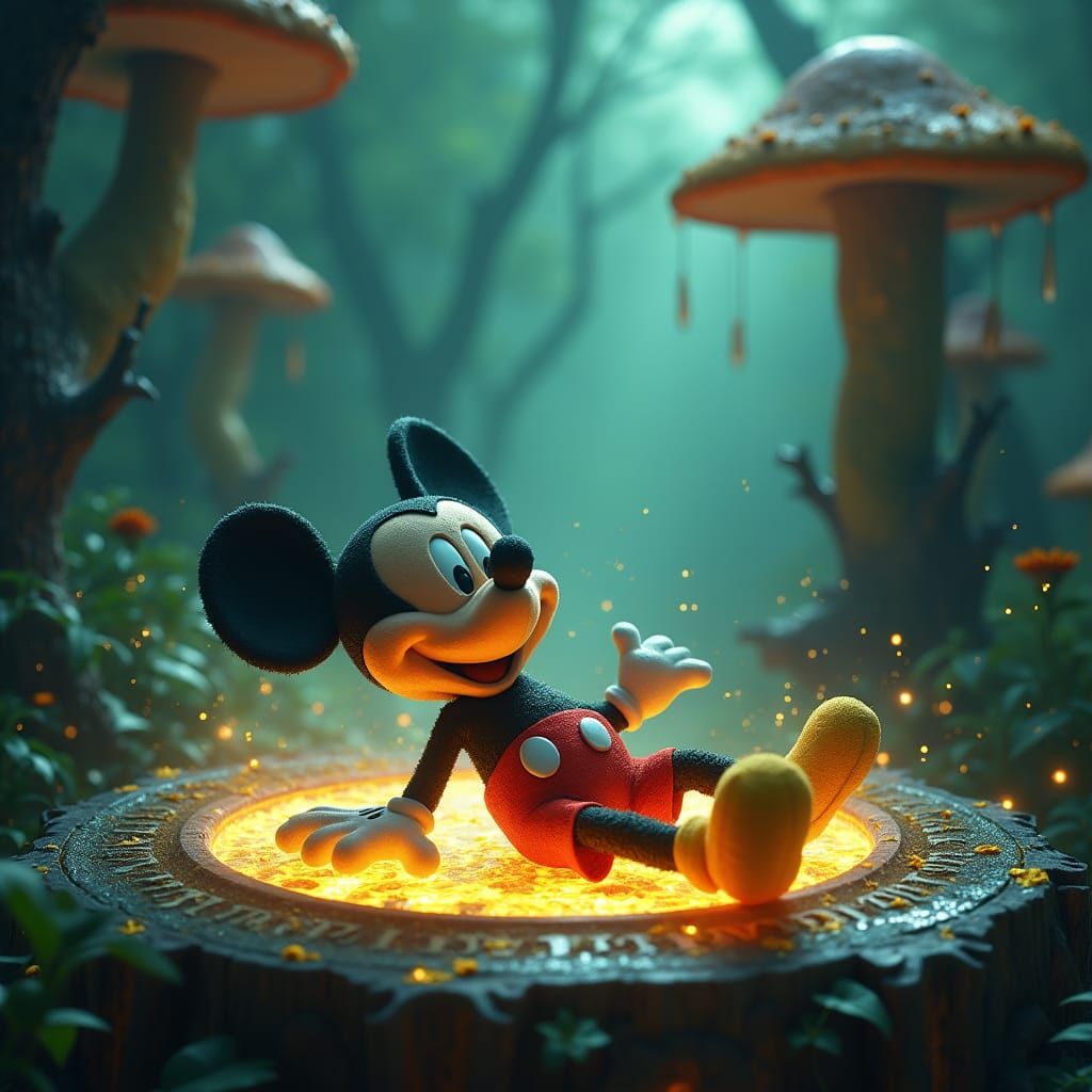 Mickey Mouse Transforms into a Realistic Mouse in a Fantasti...