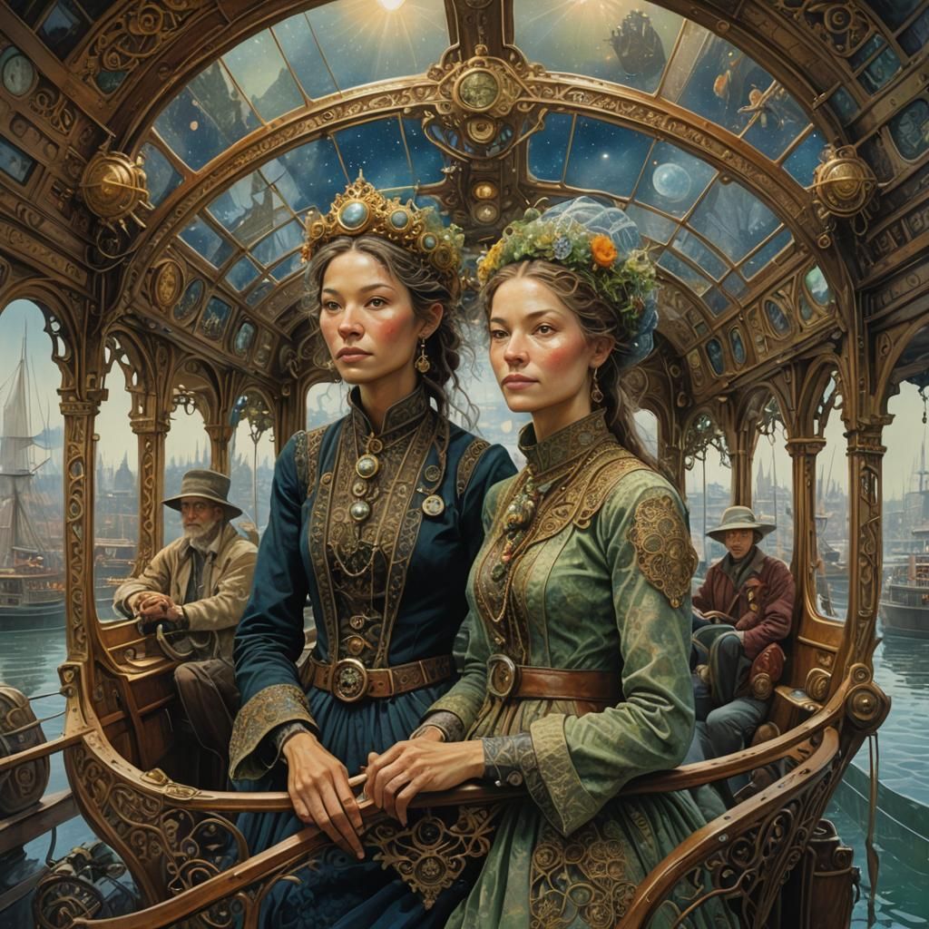 Ferrywoman's Solar Punk Journey