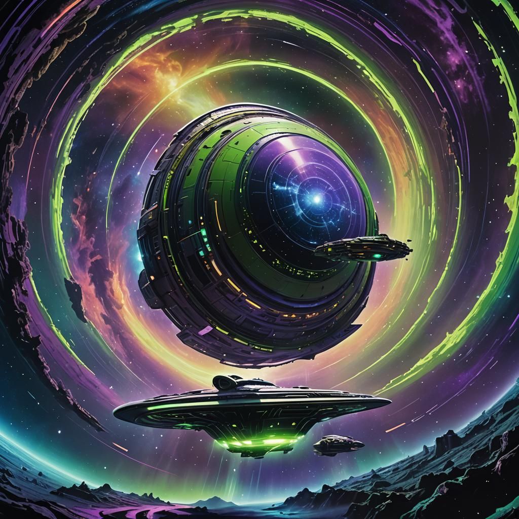 Cosmic Odyssey: Spacecraft Embarks on Futuristic Journey