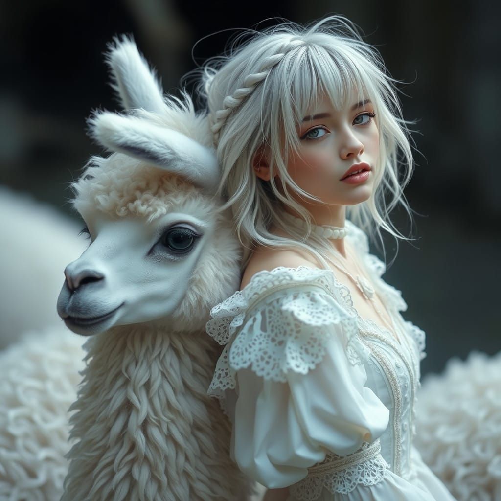 Gothic Faerie in Dreamlike Setting