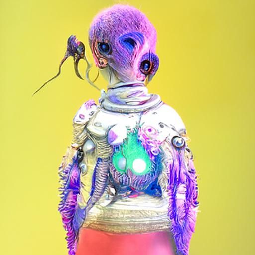 Biopunk Spacesuit: Advanced Alien Garb in a Futuristic Setti...