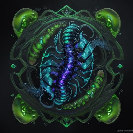 Biomechanical Cataclysm: Grotesque, Translucent Horror