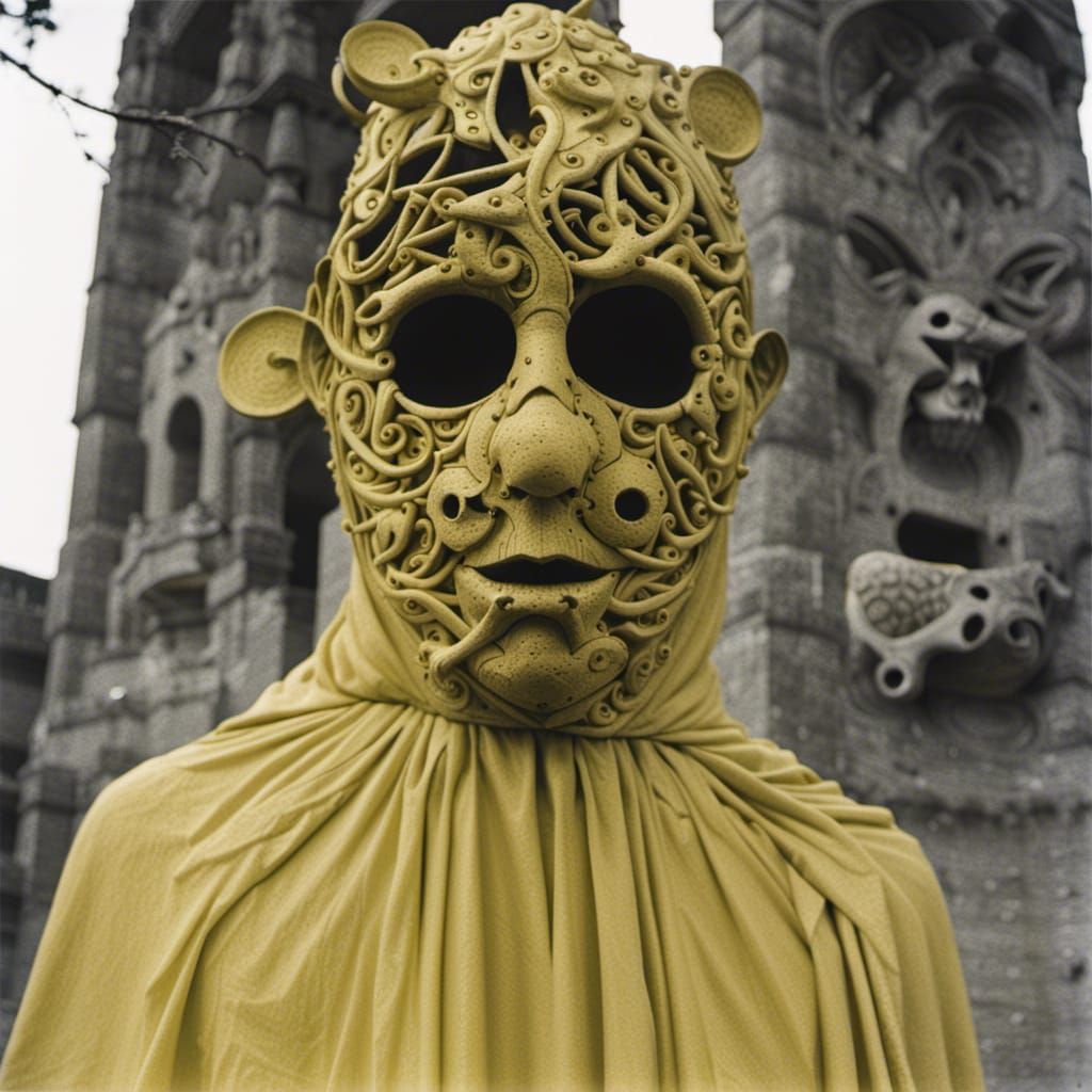 Ethereal King in Yellow Under the Pallid Mask