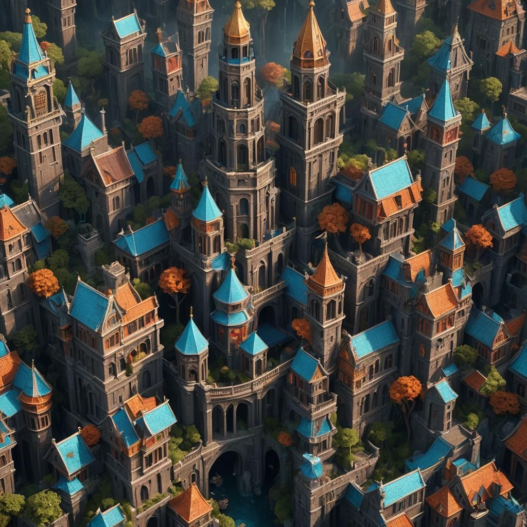 Epic Fantasy Splash Screen in Rich, Vibrant Color