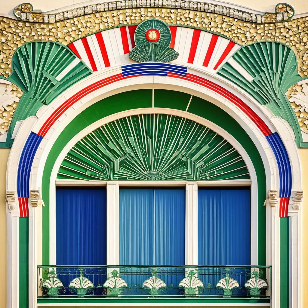 Glamorous Palace in Opulent Art Deco Tricolour