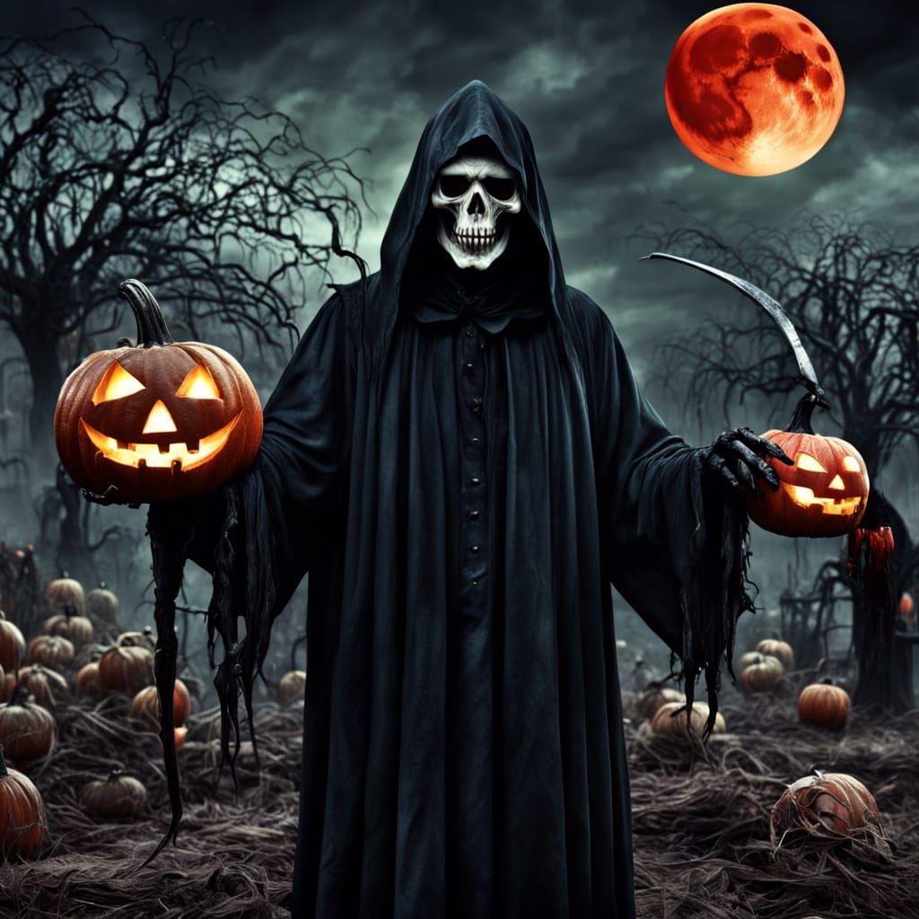 Grim Reaper at Terrifying Surrealist Carnival