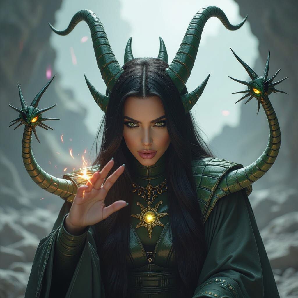 Kim Kardashian in Cell's Tail, Dragon Ball Z Style