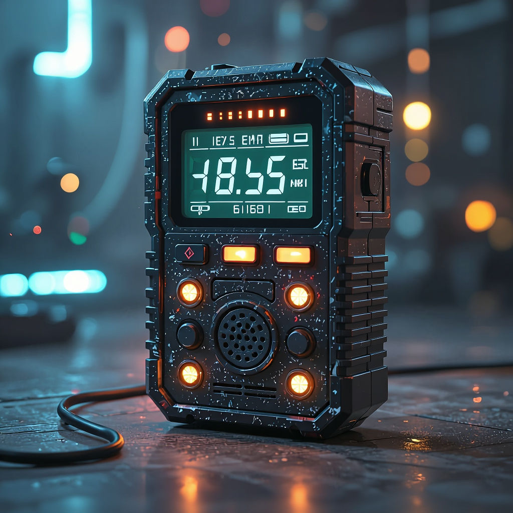 Ghost Hunting EMF Detector Displaying Field Strength