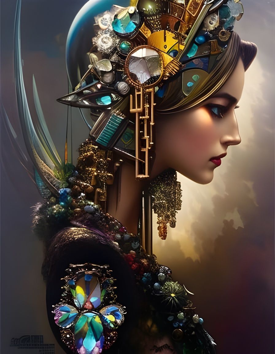 diamond-encrusted head cage