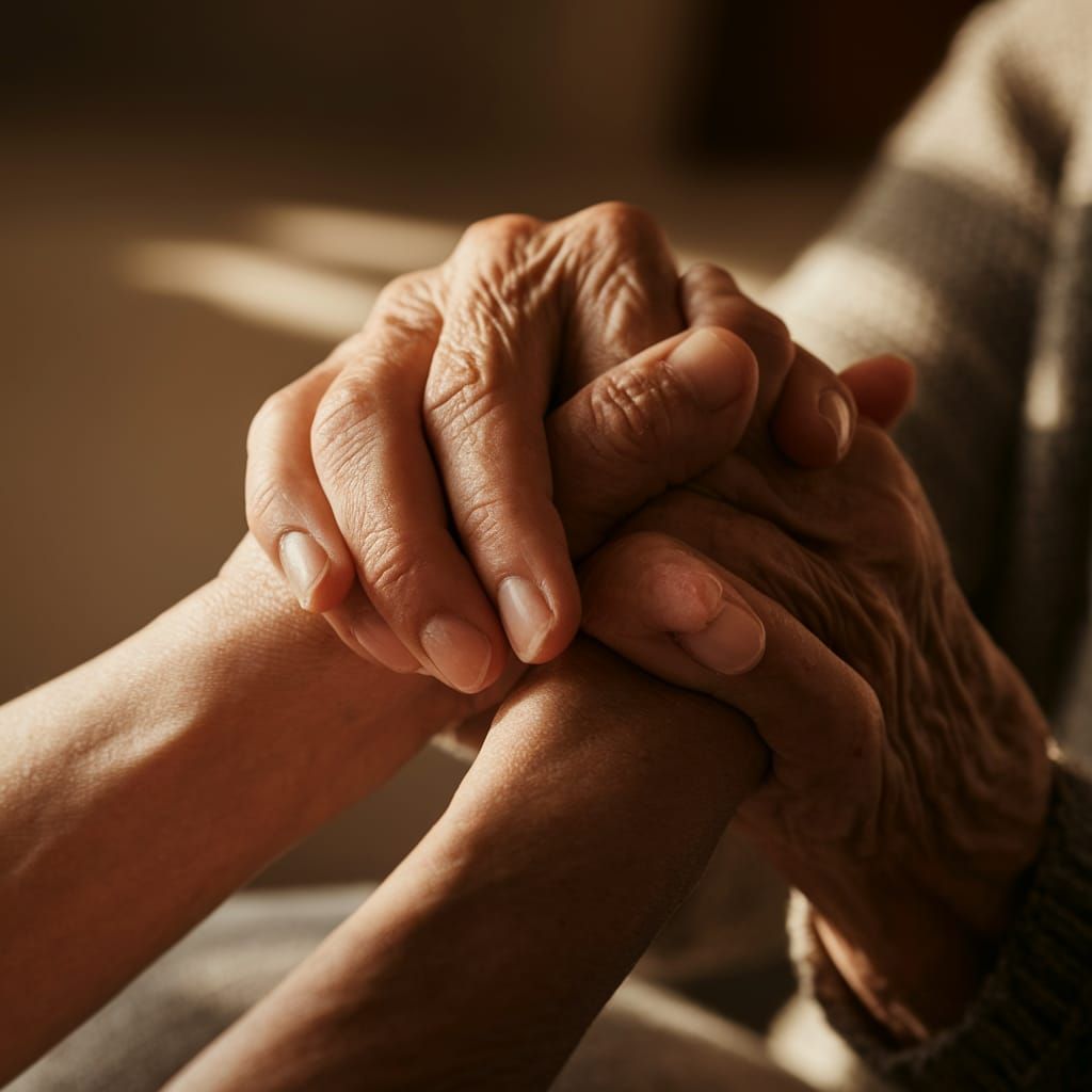 Hands Entwined: A Generational Connection