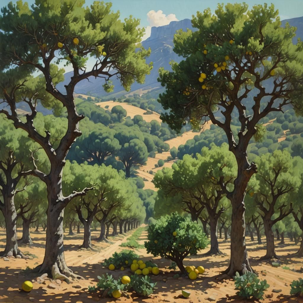 Surreal Landscape in a Baroque Style