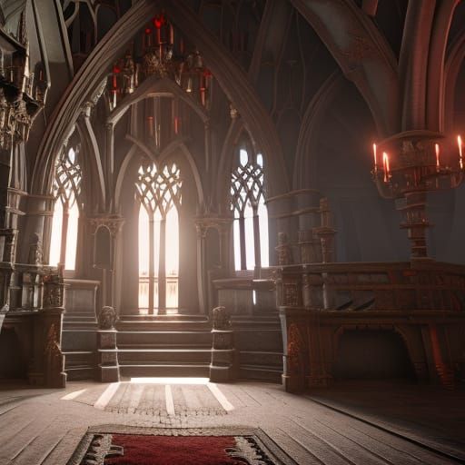 Darkness Reigns in Dracula's Epic Castle Masterpiece