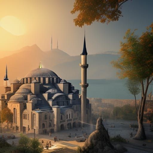 Turquoise Sunshine Illuminates the Winding Bosphorus