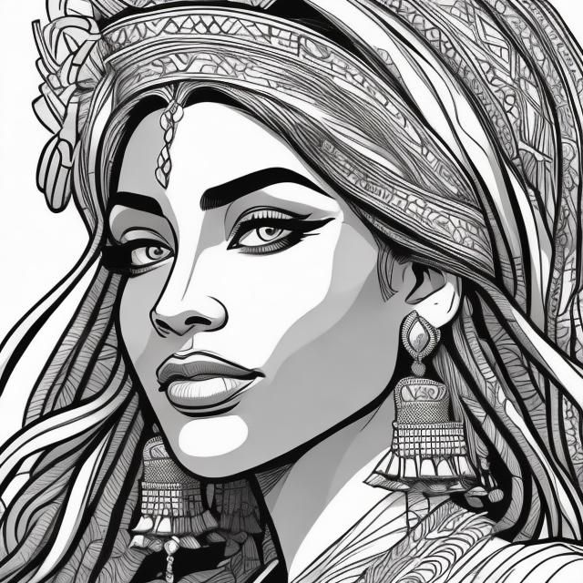 Timeless African Princess in Elegant Traditional Attire