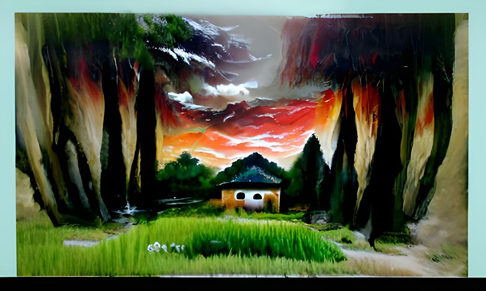 Satan's Wrath in Serene Scenery