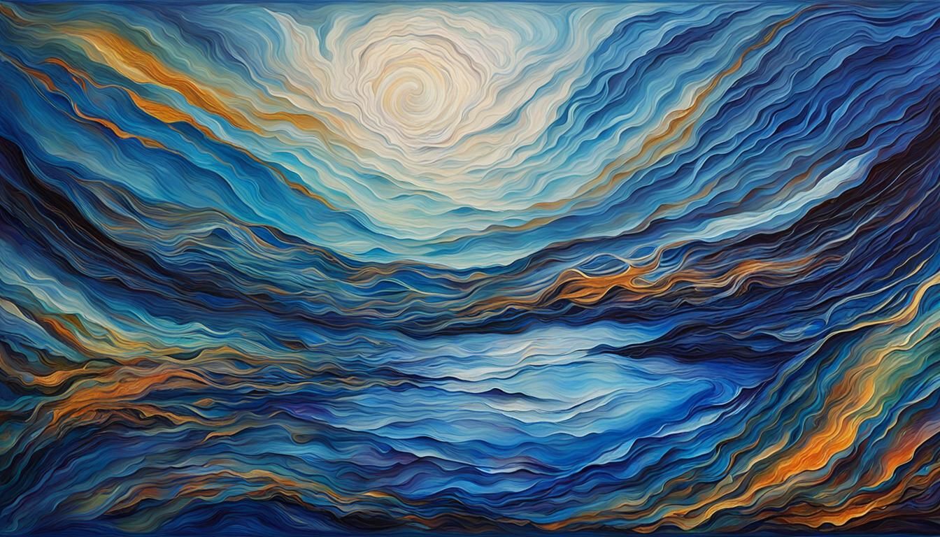 Surreal Cosmic Landscape Unfolds in Vibrant Color and Dreaml...