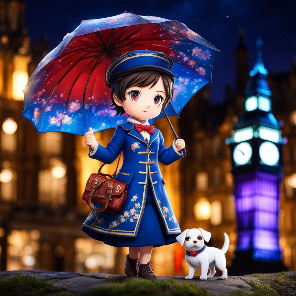 Chibi Japanese Mary Poppins!