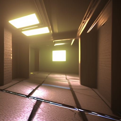 Ethereal Liminal Spaces in Neon-Lit Abundance