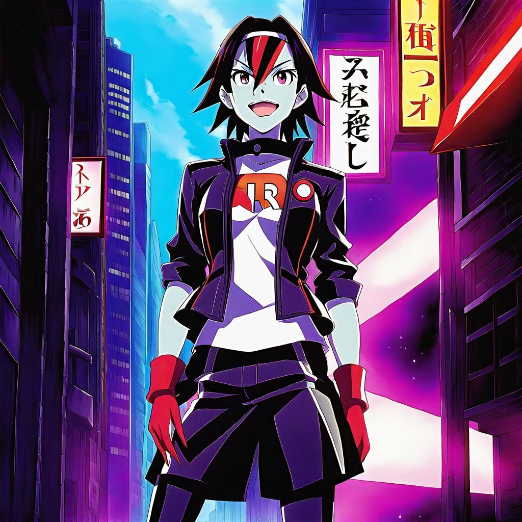 Anime-Style Battle Scene of Ash vs Team Rocket