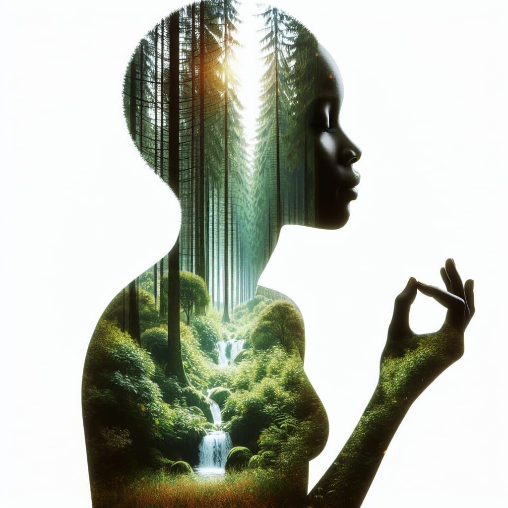A Woman Meditates