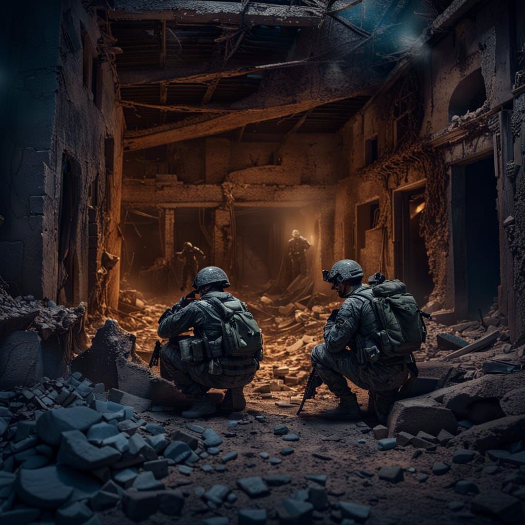 Battered Soldier Takes Refuge in Ancient Adobe Ruins at Nigh...