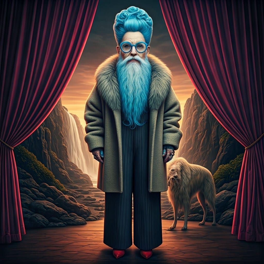 Elegant Lady of Mystery in Chiaroscuro Lighting