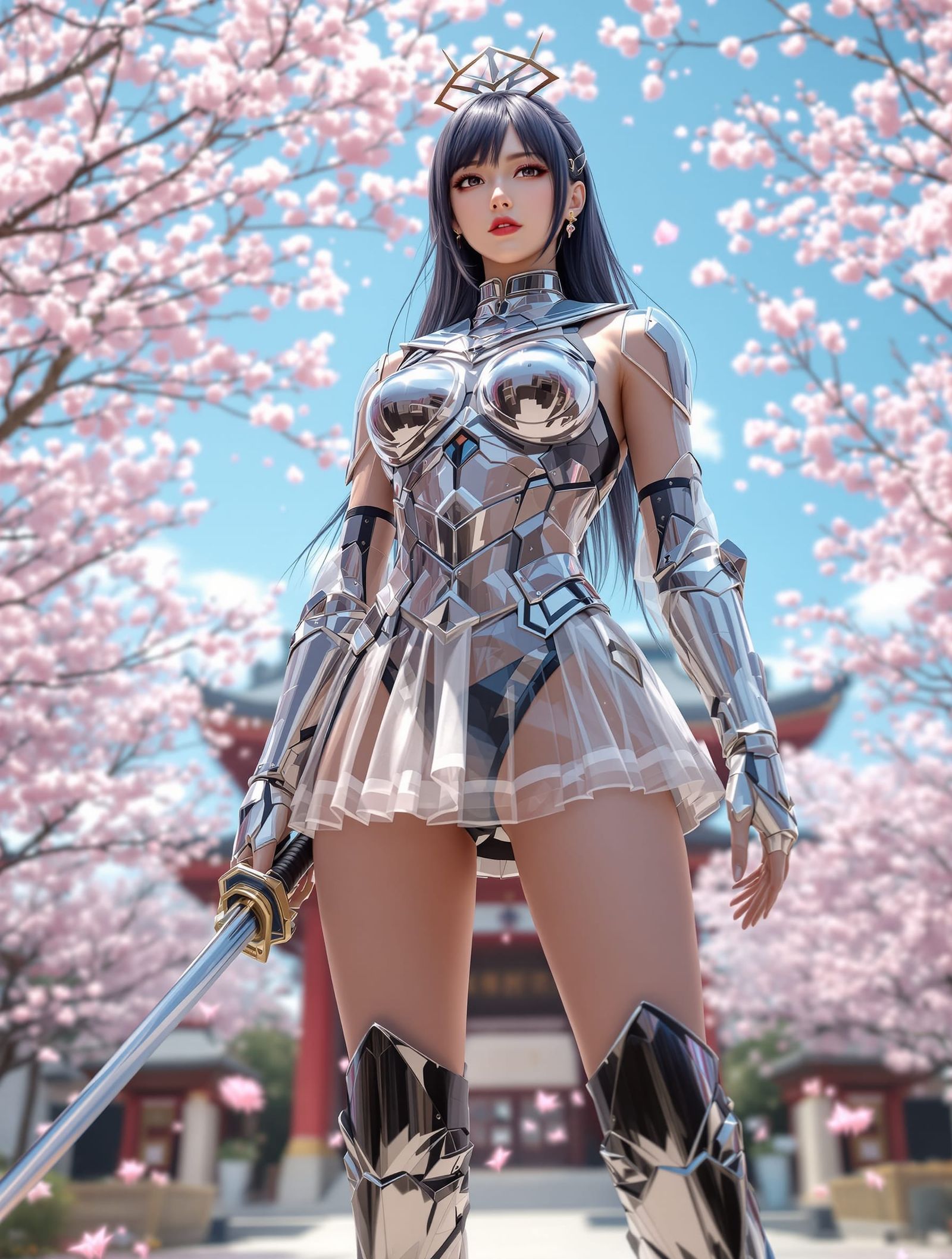 Diamond Glass Armored Sailor Uniform at Shrine