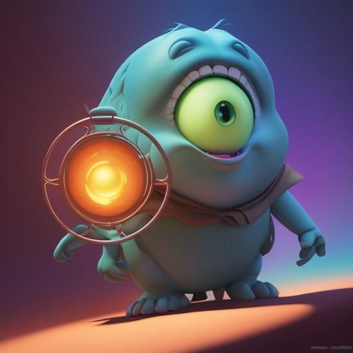 Cinematic Disney Concept Art in Bright Colorful 3D