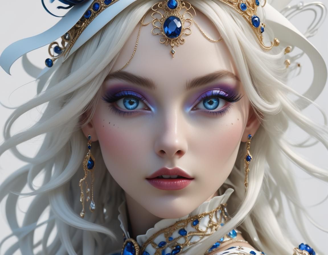 Elegant Alice in Wonderland Fashion Icon