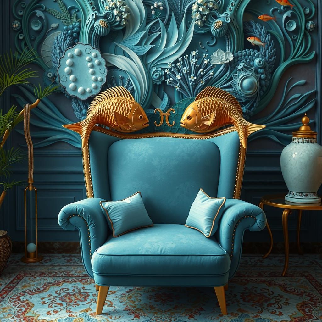 Furniture for People Born Under the Zodiac Sign of 'Pisces'. Interior Design