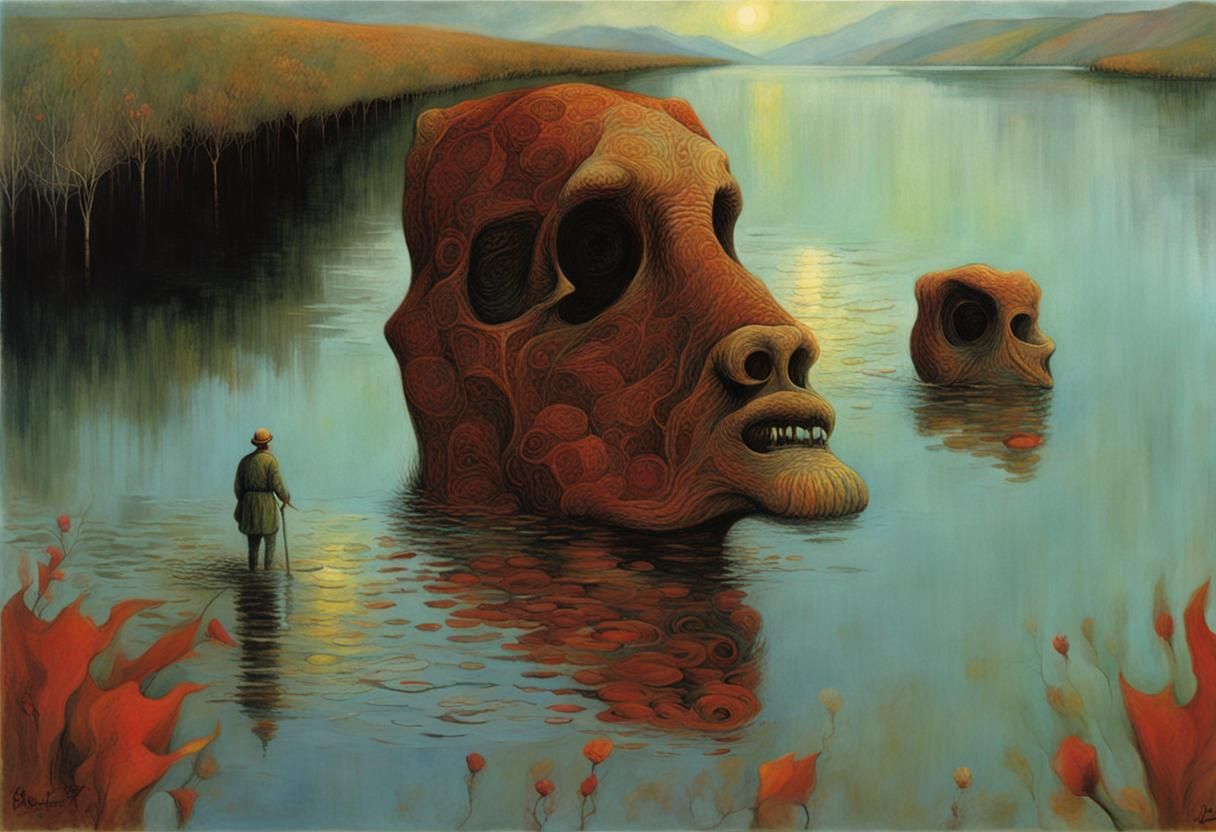 Surrealist Polish Art in a Macabre Aesthetic