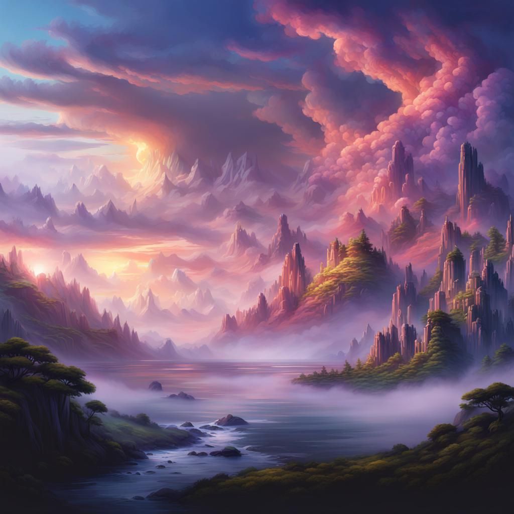 Epic Nature Landscape in Digital Matte Painting