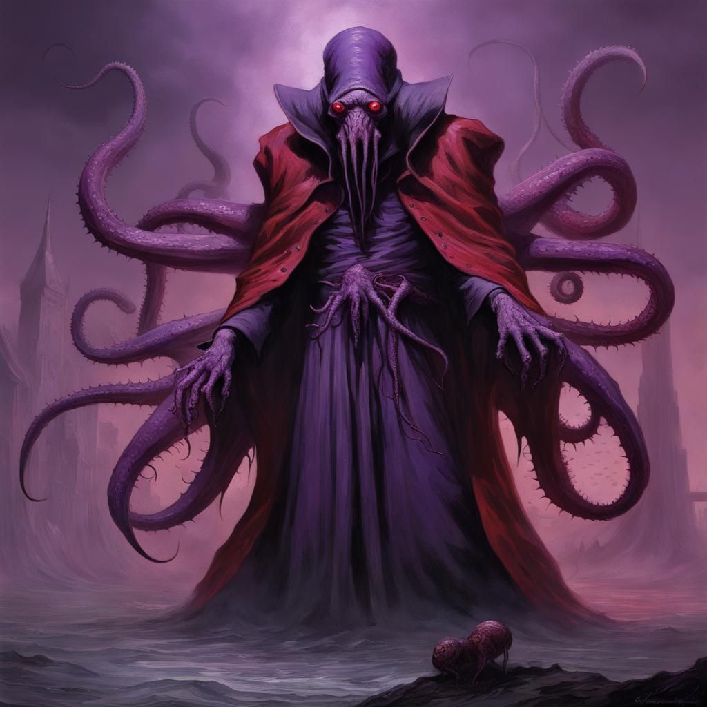 Devil Flower in Dark, Gothic Style