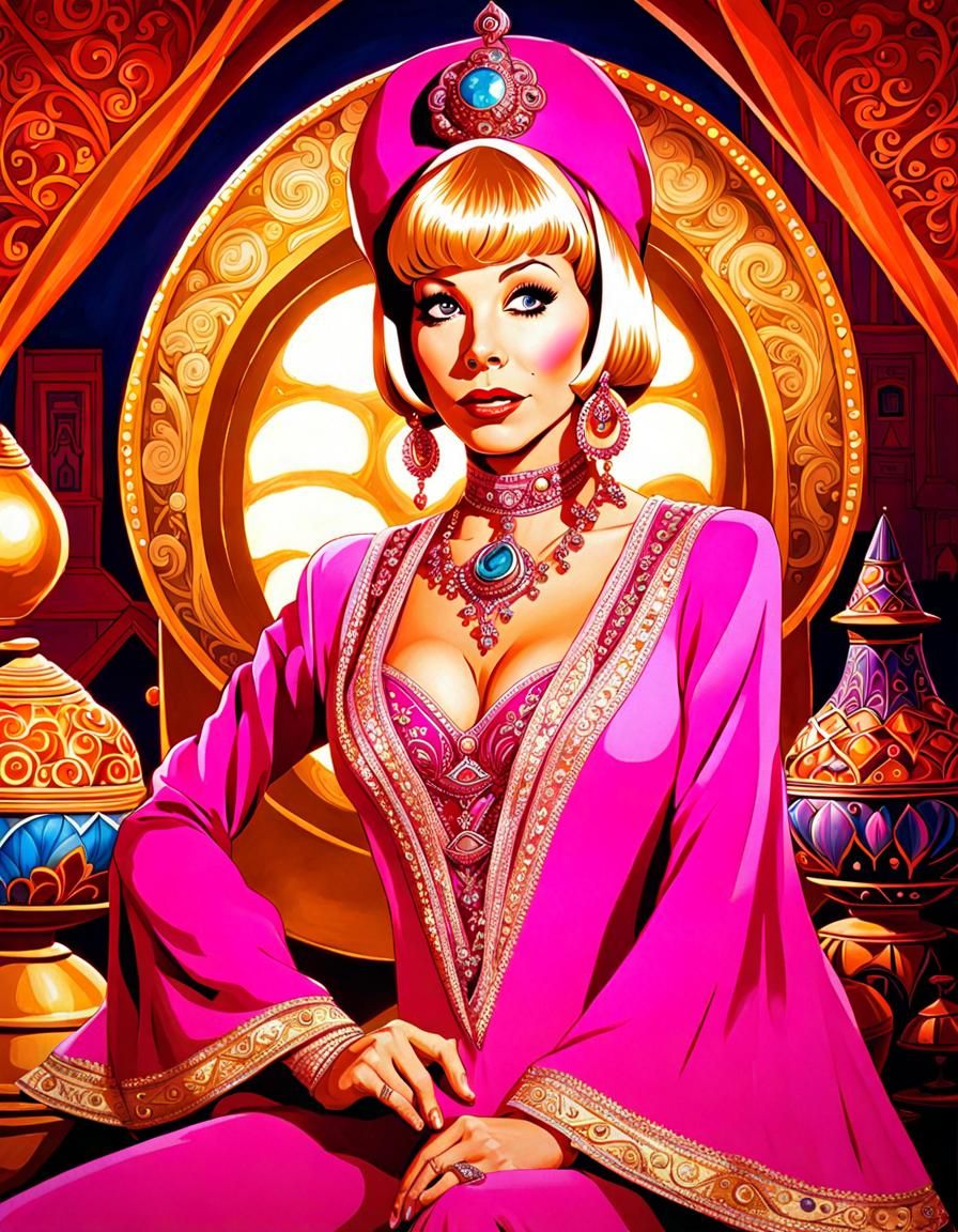 Barbara Eden as Jeannie character from the television show "I Dream of Jeannie" -3-