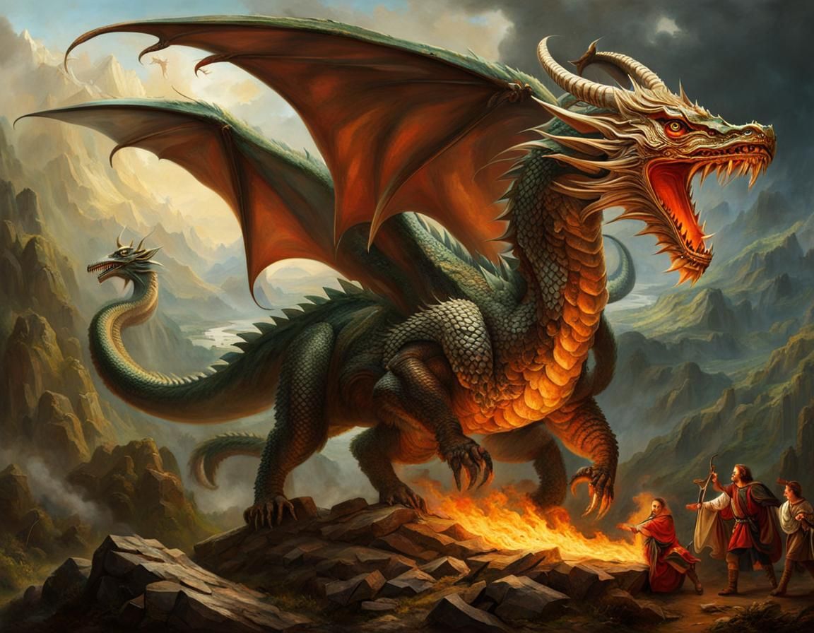 Ethereal Slavic God of Dragons Masterpiece