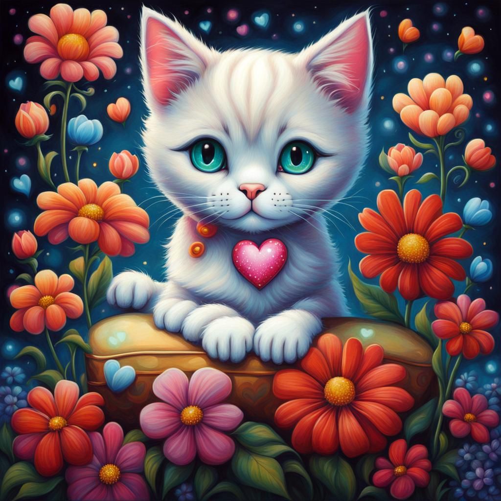 Whimsical Pop Surrealism Art of SmallAndRound Color World