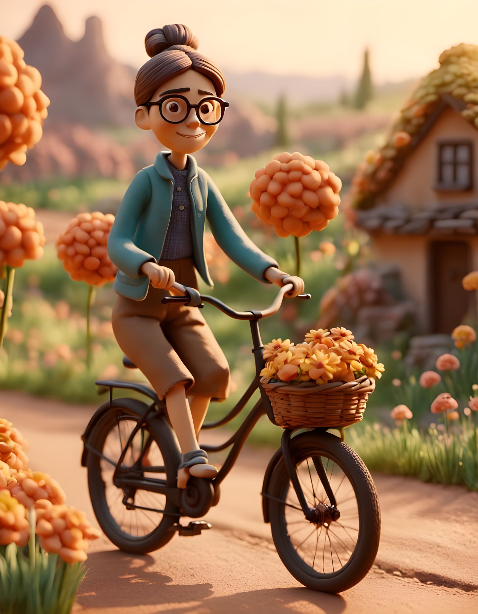 Mavis Taking a Morning Ride