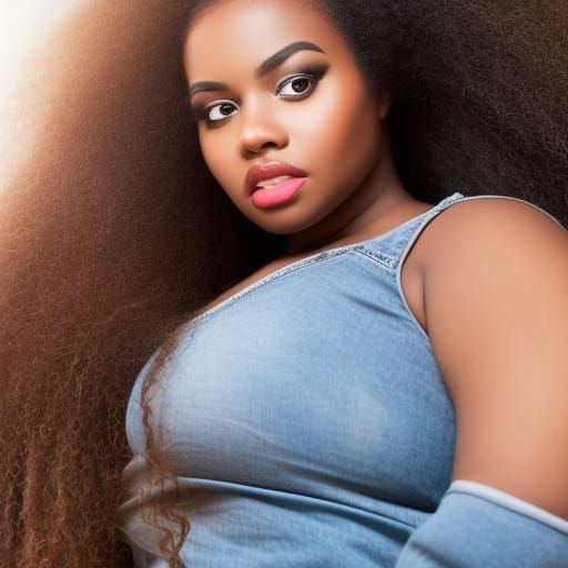 Stunning Afro-Euro Beauty in Elegant Photography